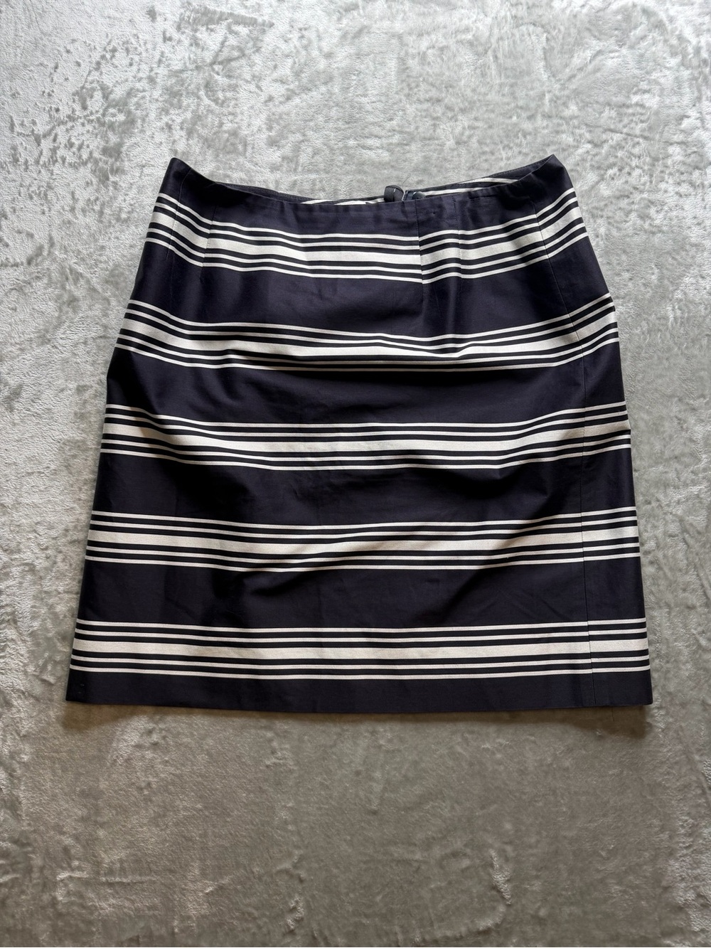 Talbots Striped Navy and White Womens Skirt